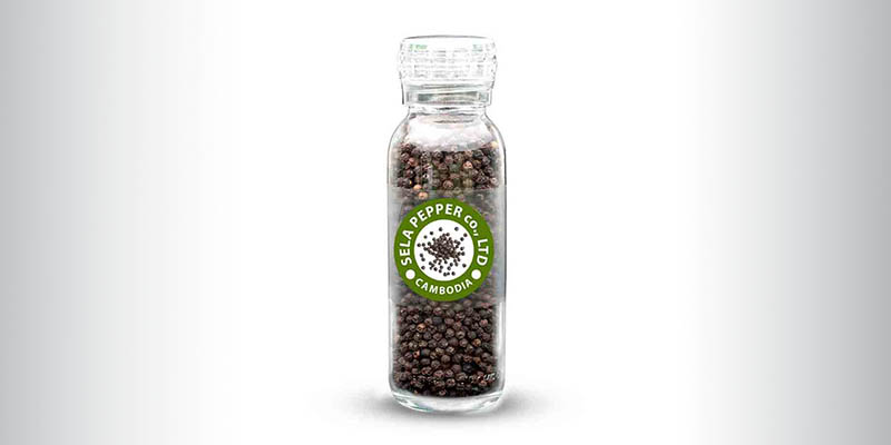 Pepper Corn in Glass Bottle with Adjustable Grinder (Refill Function) (Refill Function) | 160g