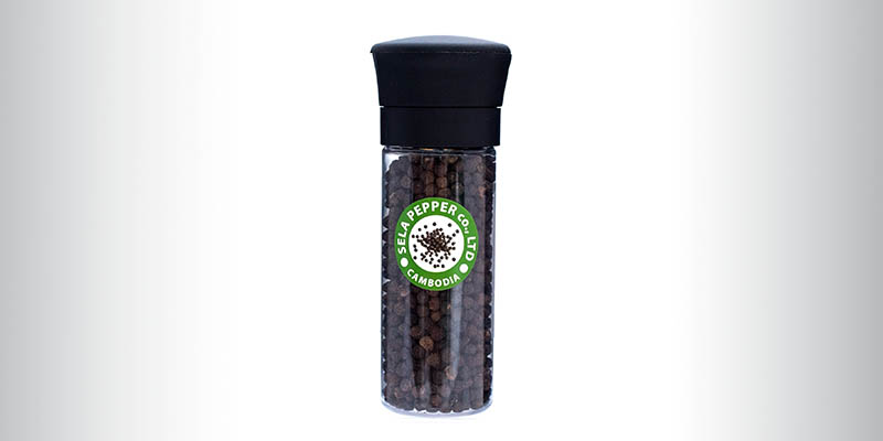 Pepper Corn in PET Bottle with Ceramic Grinder (Refill Function) | 50g